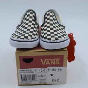 Kids Vans Classic Slip On - Checkered - NIB